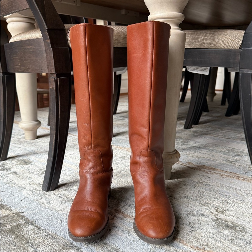 Tory Burch leather riding boots-barely used sz9 - Picture 2 of 8
